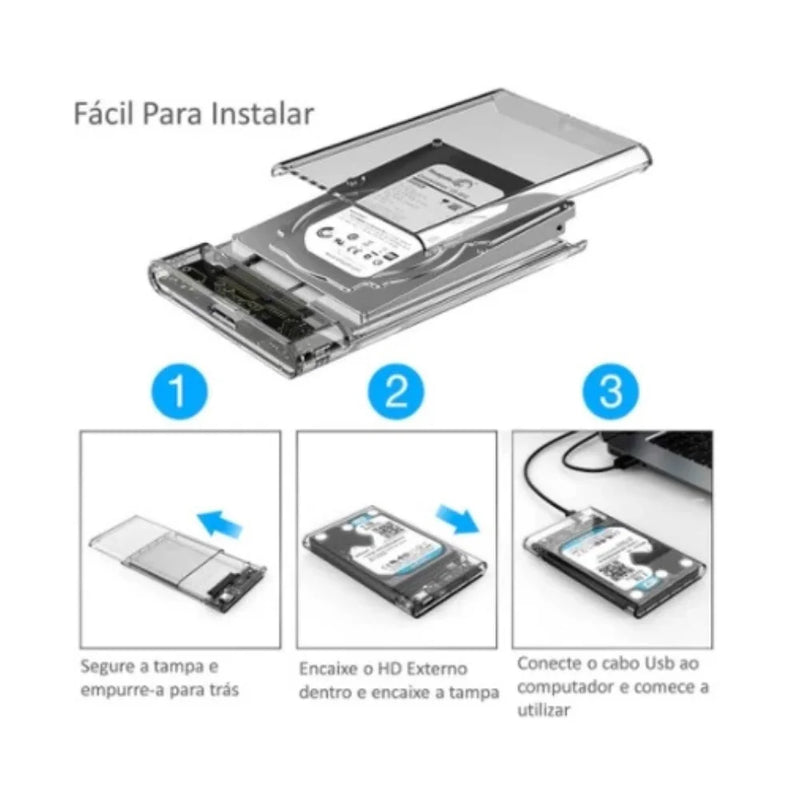 Gabinete Hd Externo 2.5 Notebook Usb 3.0 Ps4, Xbox, Pc