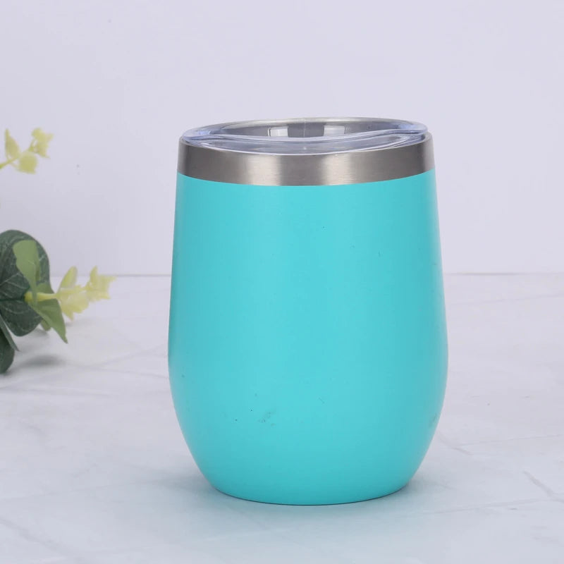 Copo Thallyta Pro Térmico Cuia de Inox 350ml Com Tampa Acrílica Sistema Abre e Fecha