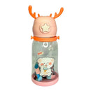 Garrafa de água infantil portátil Alce com desenho multicolorido