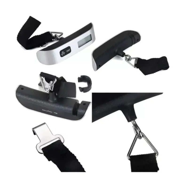 Balança Eletronica Bagagem Digital Mão Com Gancho Mala 50kg