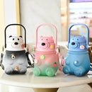 KIT Garrafas de Água 900ML + 200ML Infantil de Urso