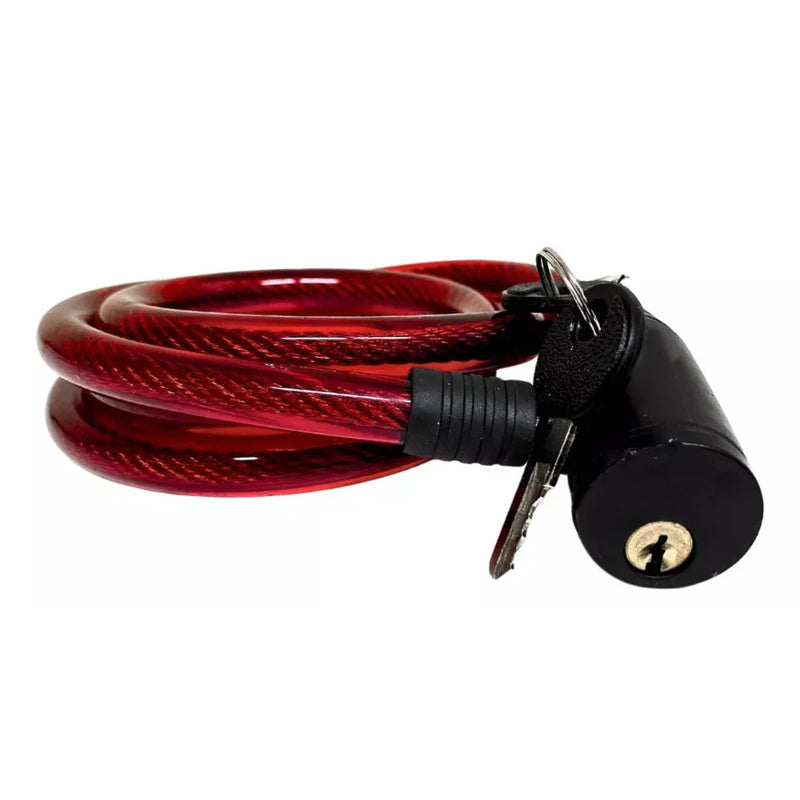 Cadeado com corrente reforçada para bicicletas e motocicletas antifurto.