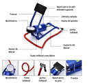 Bomba de ar portátil com pedal e mangueira de 50 cm para encher pneus de motocicletas, carros, bicicletas e bolas