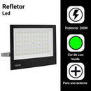 Refletor LED de 200 W com potência total e bivolt