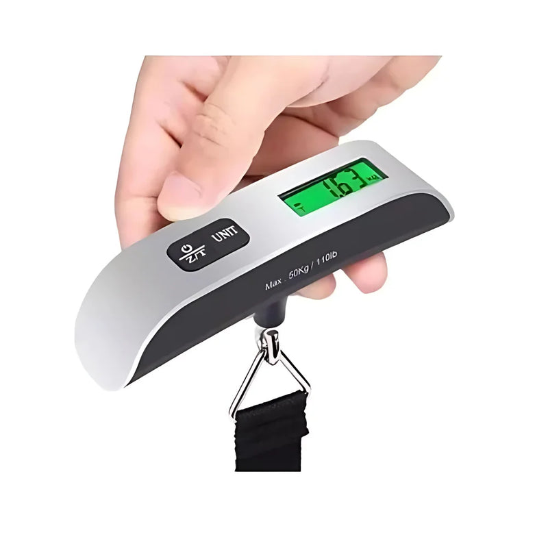 Balança Eletronica Bagagem Digital Mão Com Gancho Mala 50kg