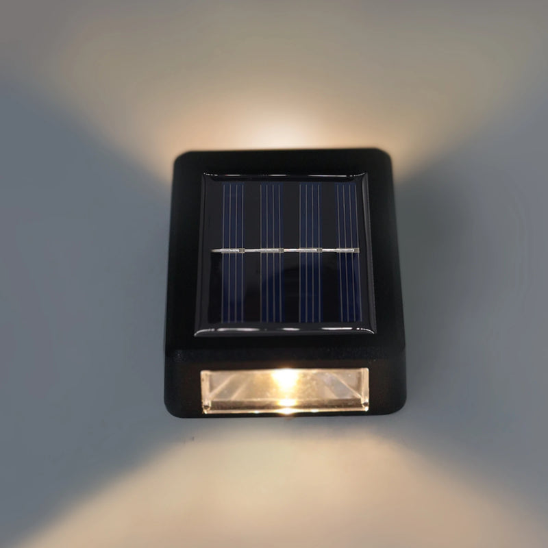 Kit 6 Luminária de Parede Slim Solar Lander 2 Focos Luz Quente