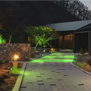 Kit de energia solar verde de 10 W com 2 luzes de jardim LED