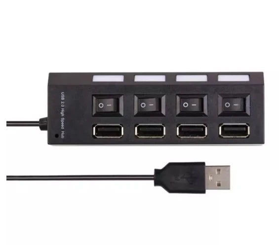 Extensor USB com 4 Portas 2.0 Prático para Aumentar a Conectividade de Dispositivos Domésticos
