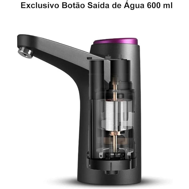 Bomba Drinher Garrafa Elétrica Galão Água Recarregável tomate com galão de 20L