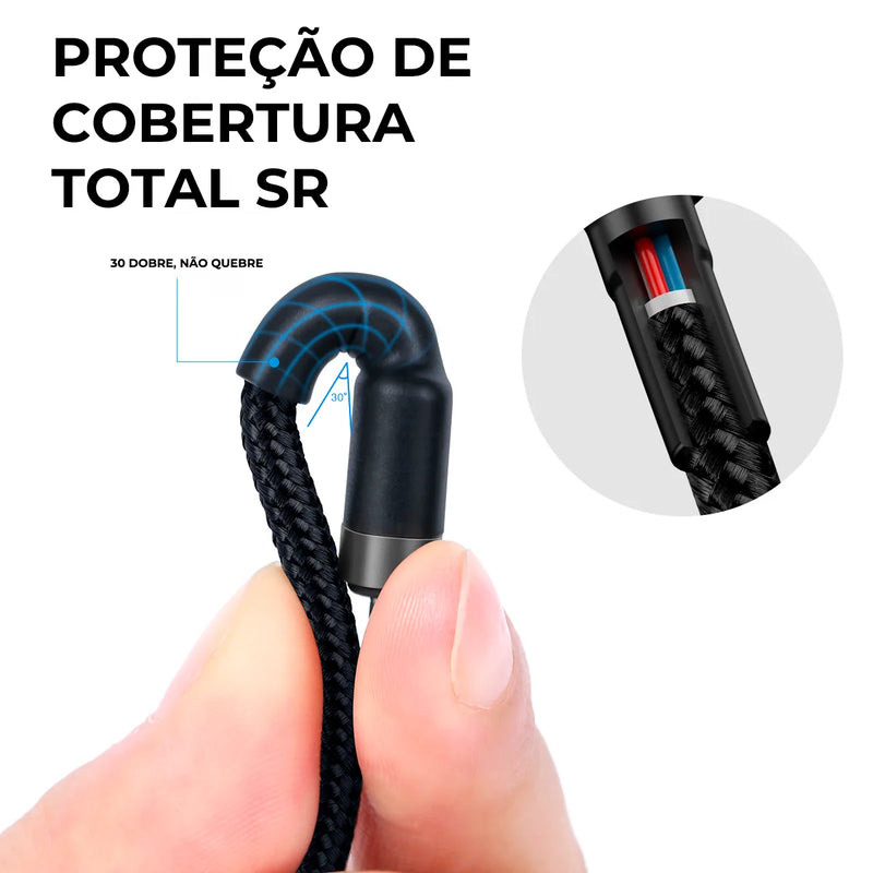 Cabo USB C para USB C Baseus Cafule 60 W para iPhone 15, MacBook, iPad Pro, cabo de carregamento rápido 5A, trança de nylon de 1 m/2 m