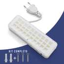 Luminária de emergência com 30 LEDs e bateria recarregável