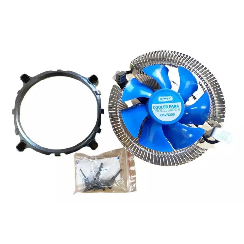 Cooler universal para processadores Socket 1151/1155/1156/1150/775 Knup: Resfriamento eficiente e silencioso para desempenho estável.
