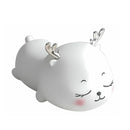 Mini Luminária Fluffy Cervo Abajur Led Silicone Touch Recarregável