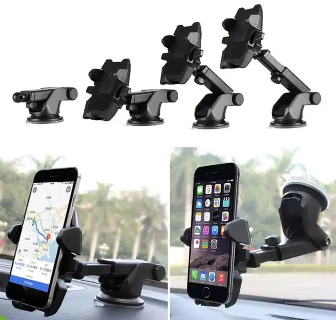 Suporte para Telefone de Carro com Trava Automática, Antiqueda, Ajustável, Acessório Universal para Todos os Modelos de Smartphone