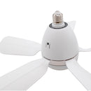 Ventilador De Teto E27 Com Lâmpada Led Bivolt Vt02 80w