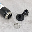 Garrafa Térmica Vácuo Anti Vazamento 600ML Com Alça Chaveiro Borracha Anti Derrapante Escolar Infantil