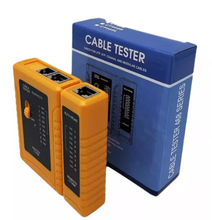 Cabo mestre RJ45 RJ11 para testes de rede, alta precisão, portátil e fácil de usar, para diagnóstico e conectividade em redes de computadores.