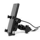 Suporte de moto, Carregador, garra para Celular Gps  Universa Fixa Retrovisor