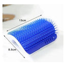 Escova Massageadora Tira Pelos Gato Coçador  Quina de Parede Pet Com Catnip Brinquedo