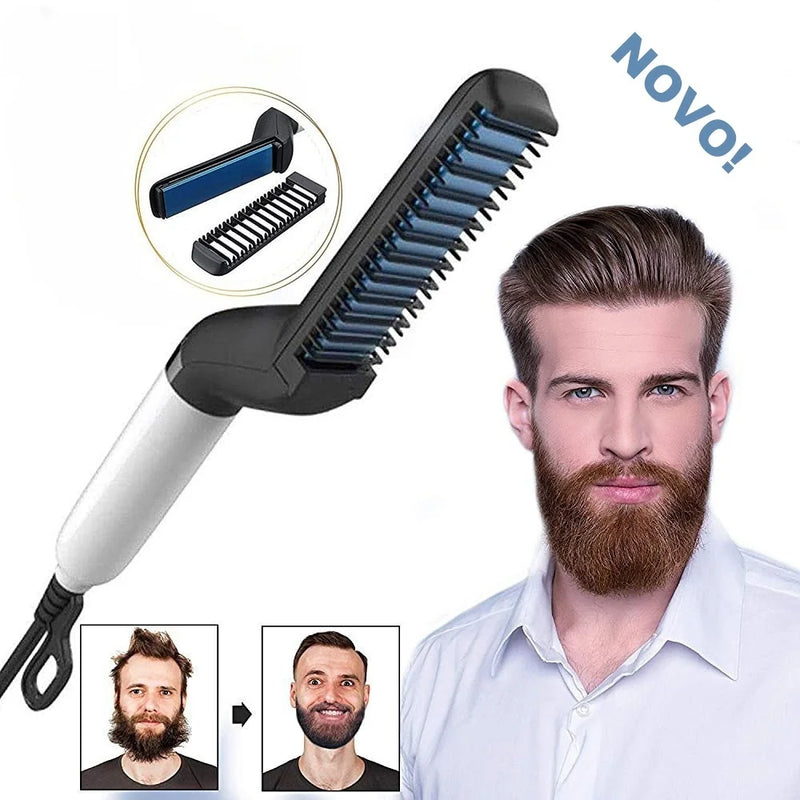 Chapinha Prancha Modeladora e Alisador de Cabelo e Barba Masculino