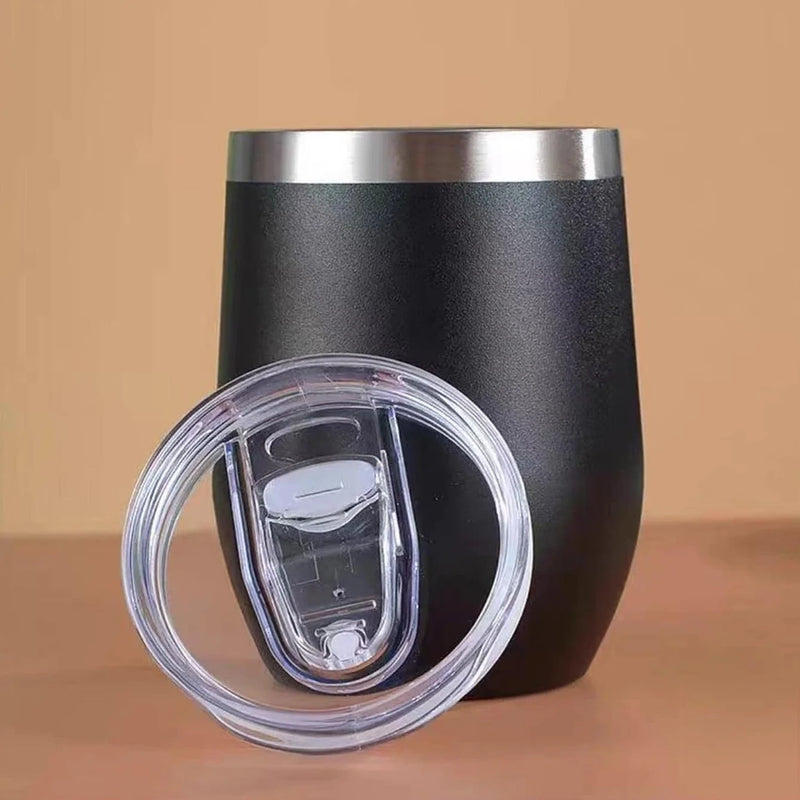 Copo Thallyta Pro Térmico Cuia de Inox 350ml Com Tampa Acrílica Sistema Abre e Fecha