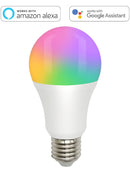 Lâmpada Inteligente Led Wifi Alexa Google 10W RGB C/ Dimerizável Com Função Cenas Controle App