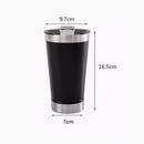SKYTUR STORE Copo Térmico 473ml COM TAMPA E Abridor Inox Para Cerveja Quente e Gelada