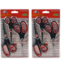 Kit com 3 tesouras de cabelo multifuncionais de aço inoxidável