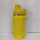 Garrafa Térmica Vácuo Anti Vazamento 600ML Com Alça Chaveiro Borracha Anti Derrapante Escolar Infantil