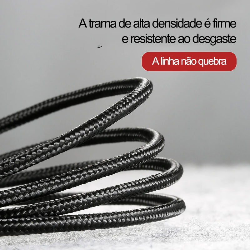 Cabo USB Tipo C BASEUS Cafule para Realme Xiaomi Samsung S21 Cabo de carregamento rápido USB-C Cabo de dados para carregador