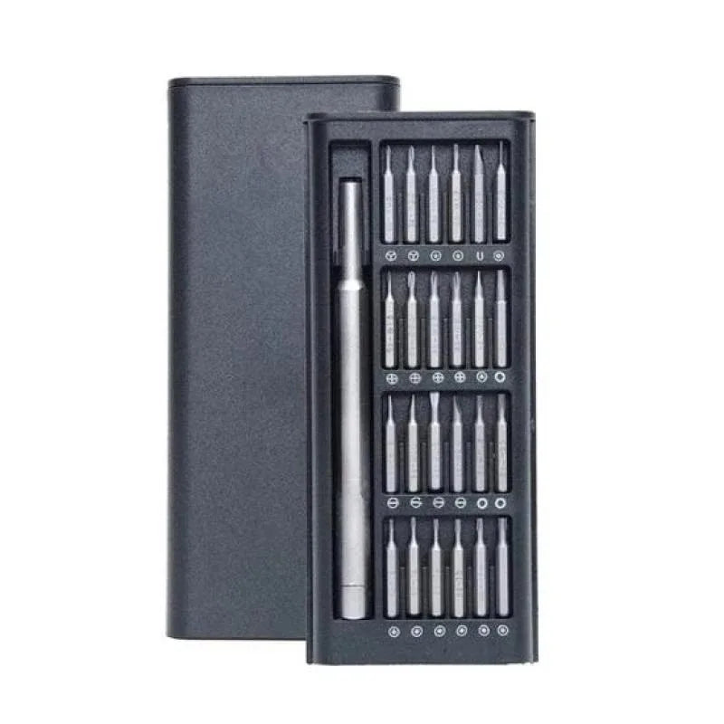 Conjunto de chaves de fenda de precisão 28 em 1, kit profissional de ferramentas manuais para reparo com chave de fenda magnética