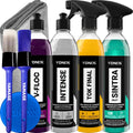 Kit Lavagem Completa Vonixx Cera Carnaúba Tok Final V-Floc Revitalizador Plástico Intenso Sintra Rápido