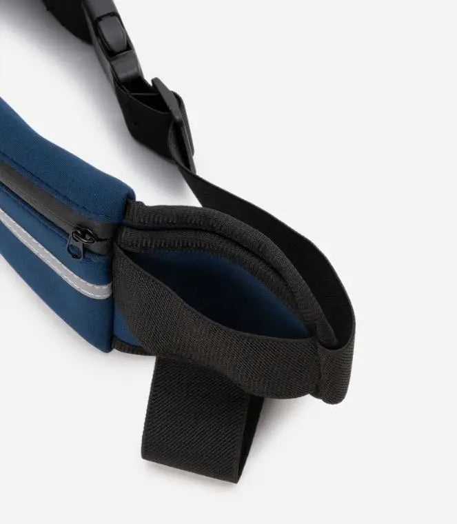 Bolsa de cintura esportiva unissex à prova d'água com compartimento para celular