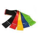 5 Faixas Elásticas de Resistência para Yoga, Pilates e Kit de Ginástica