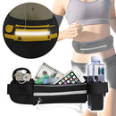 Bolsa esportiva de cintura única com compartimento à prova d'água para celular