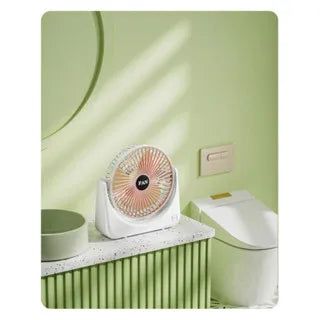 Mini Ventilador Portátil Bivolt USB Recarregável De Mesa 3 Niveis de Velocidade