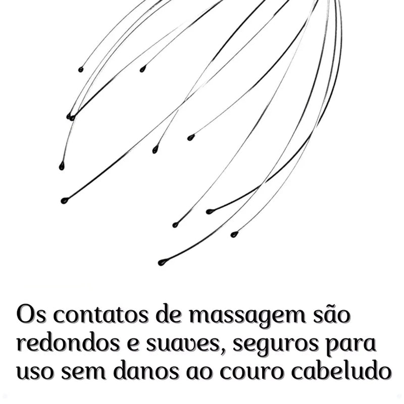 Massageador de Cabeça Anti-stress Cossatot Cafuné Relaxante Alivia a Tensão