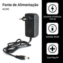 Kit com 2 fontes de 3A 12V estabilizadas para fita de LED CFTV bivolt