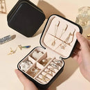 Porta Jóias Portátil Mini Maleta Estojo Organizador Brincos Colares Anéis Caixinha de Jóias Para Viagem Compacta