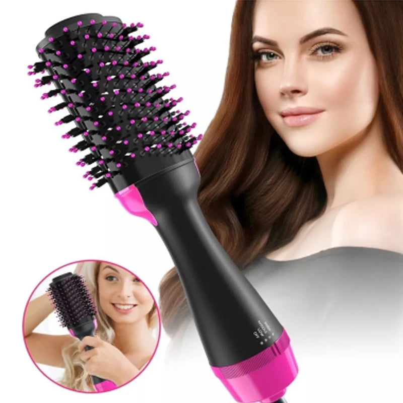 Escova Elétrica Secadora e Modeladora de Cabelo com Ar Quente 3 em 1