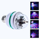 Lampada Giratória Rgb P/ Festas Bivolt + Adaptador Bivolt