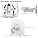 Drone NEO com Câmera Dupla 4K, Mini Drone com Câmera para Adultos, Fluxo Óptico e Função de Manutenção de Altitude, Quadricóptero RC Dobrável para Iniciantes