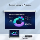 Cabo Adaptador Display Port VGA Full HD Plug Play para Notebook, Monitor, Projetor ATI e TV Mult-telas