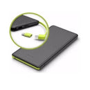 Carregador portátil Power Bank 10000 mAh compatível com Slim V8, preto e branco, carregamento rápido