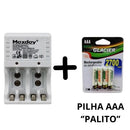 Kit Carregador de Pilhas e Baterias Recarregáveis