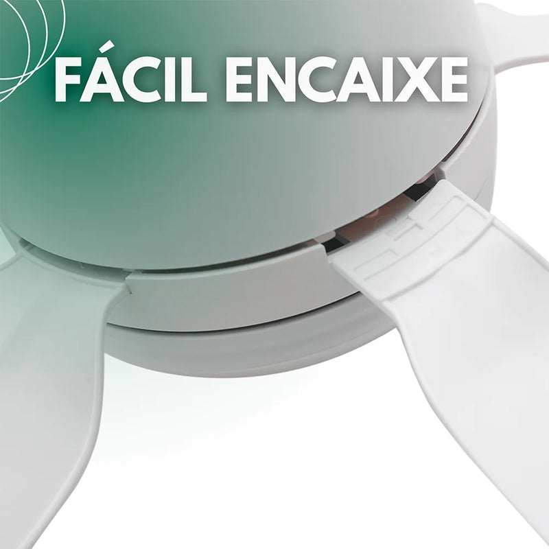 Ventilador De Teto E27 Com Lâmpada Led Bivolt Vt02 80w