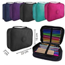 Estojo Caixa Escolar Unissex Ziper Diversas Cores Compartimento Grande