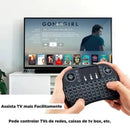 Mini Teclado Controle Sem Fio Para Smart Tv Tv Box Pc