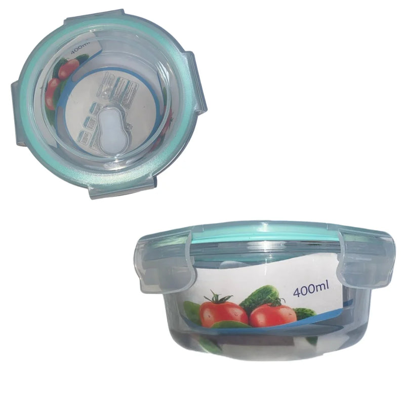 Lancheira de vidro resistente ao calor retangular hermética com fecho para panela