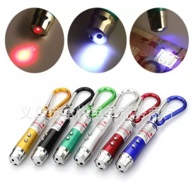 SKYTUR Chaveiro Lanterna Laser Led - 3 em 1 - ENVIO RÁPIDO PARA TODO O BRASIL